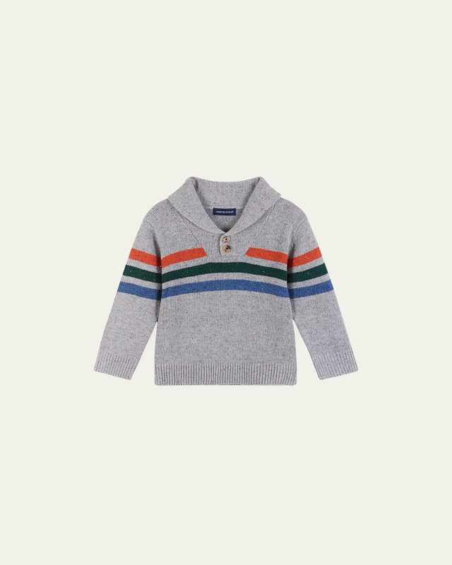 Boy's Multicolor Stripe Sweater, Size 2-7